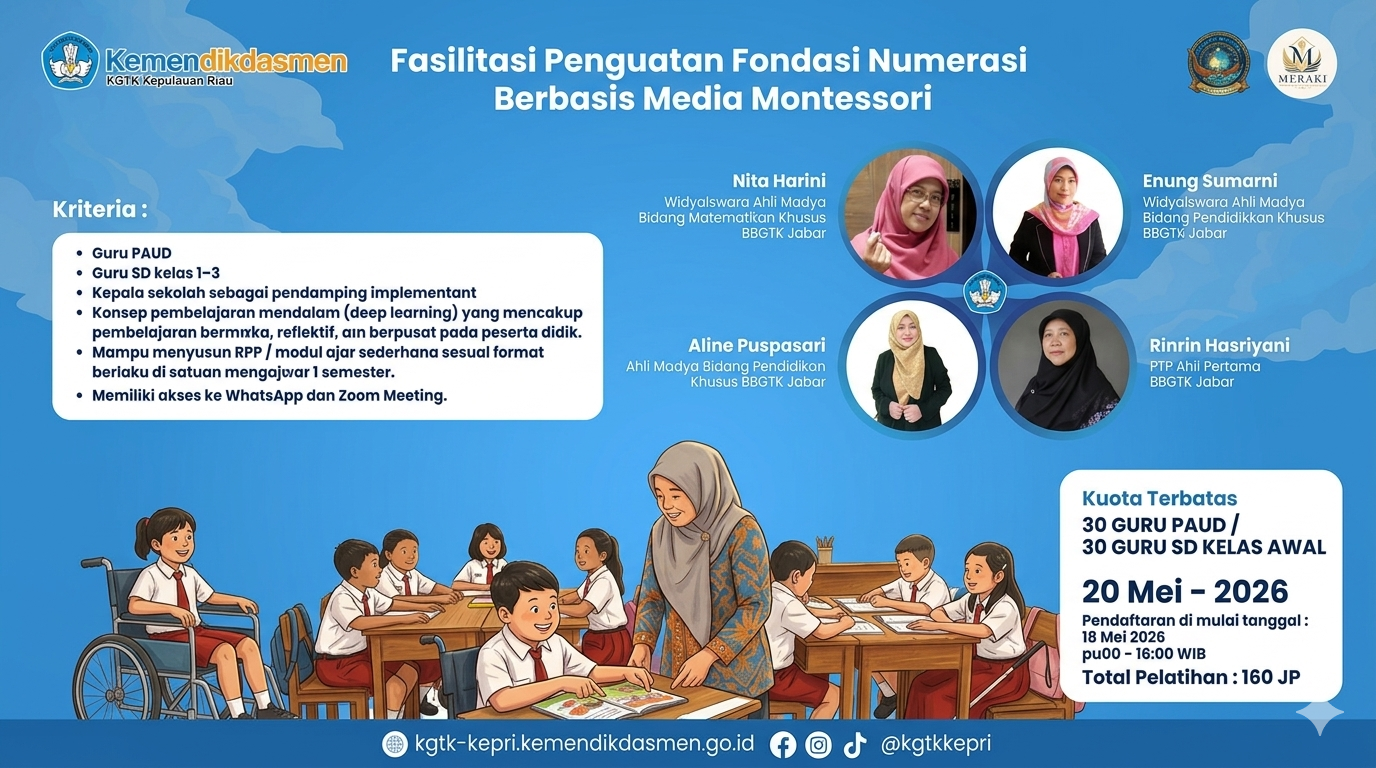 MERAKI : Pelatihan Penguatan Fondasi Numerasi Berbasis Media Montessori