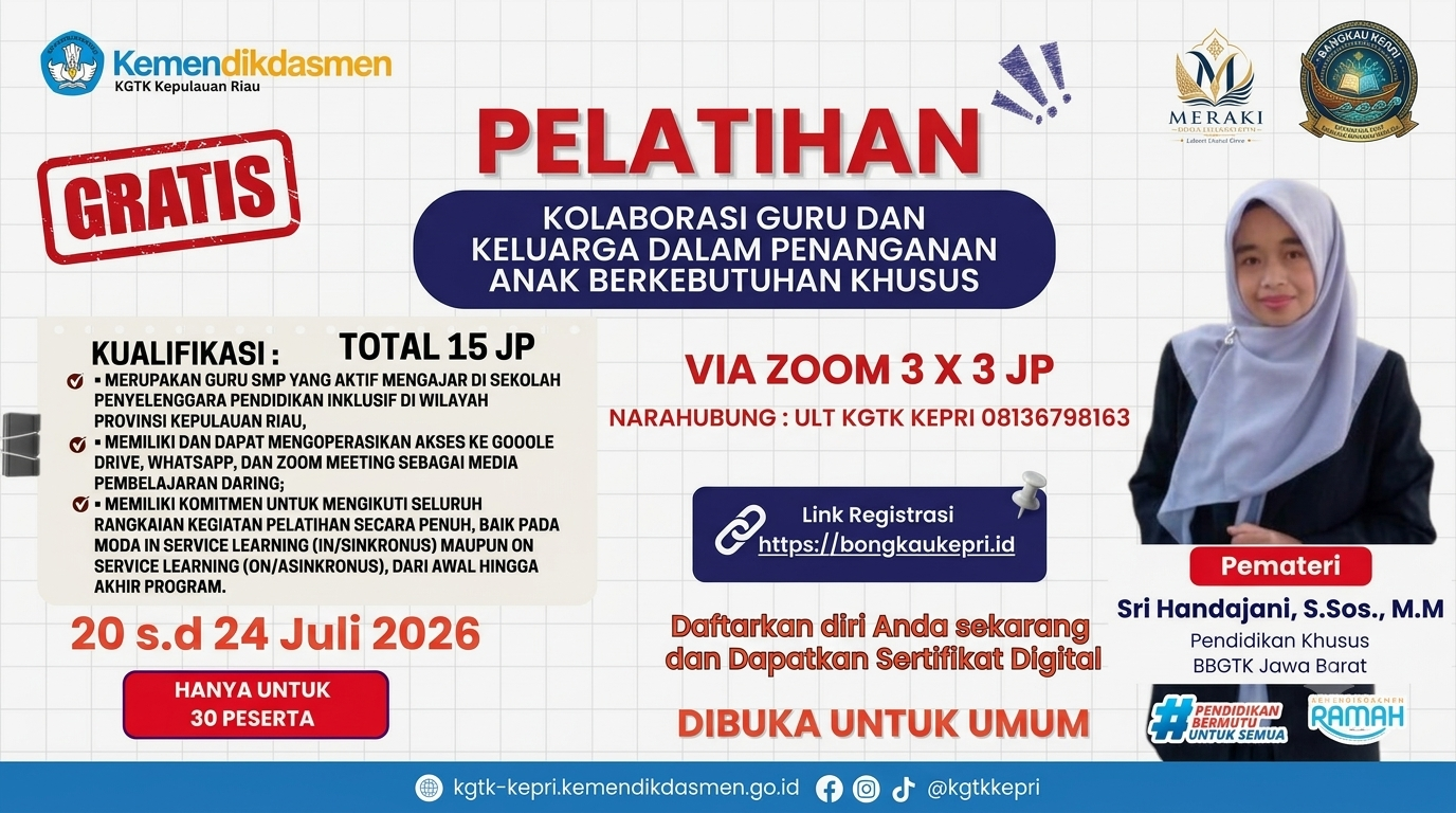 PELATIHAN KOLABORASI GURU DAN KELUARGA DALAM PENANGANAN ANAK BERKEBUTUHAN KHUSUS